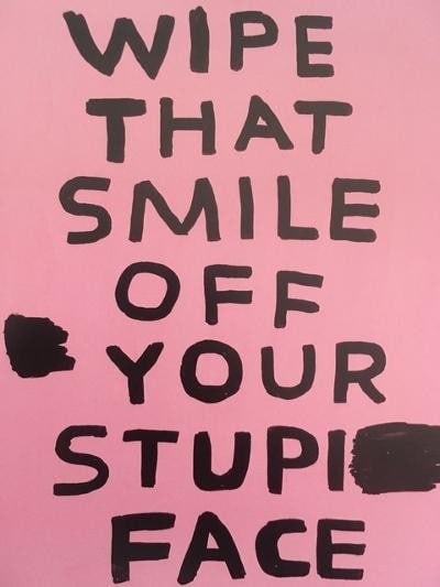 David Shrigley OBE (b 1968) ‘Bunny Rabbits’, Four Humorous Wall Hangings, Animal Thought - 4