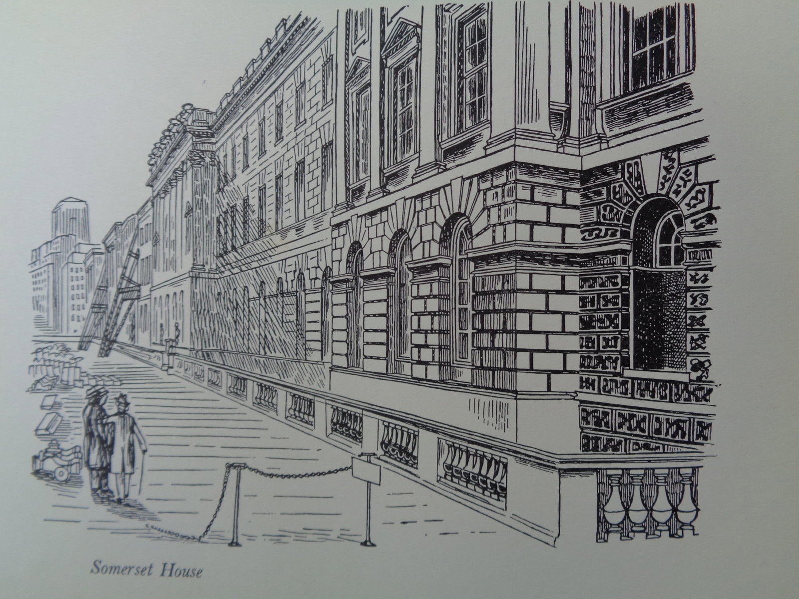 Edward Bawden CBE RA Original Vintage Historic Lithograph of London Historic Somerset House: Title: Edward Bawden CBE RA Original Vintage Historic Lithograph of London Historic Somerset House Description: This Vintage (1949) historic original Lithograph ( ie nothing printed on the back) was