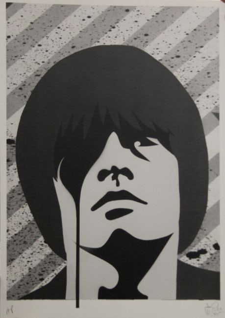 Pure Evil (English 1968) Purple ‘Jackie Kennedy In Tears’, Screenprint, Signed Numbered  - 10