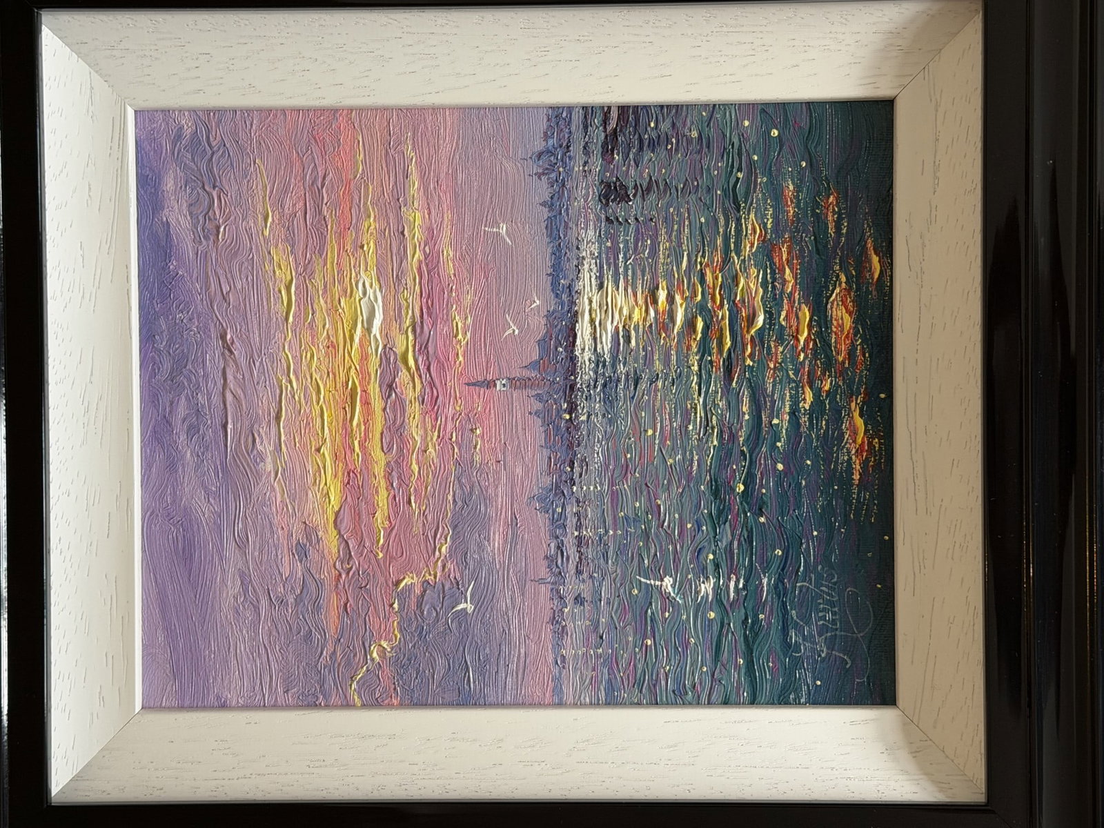 'Morning Sparkle Grand Canal Venice' Original Oil On Canvas By Andrew Grant Kurtis (1 of 10)