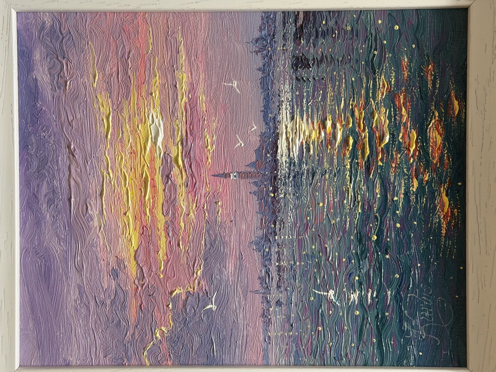 'Morning Sparkle Grand Canal Venice' Original Oil On Canvas By Andrew Grant Kurtis - 2