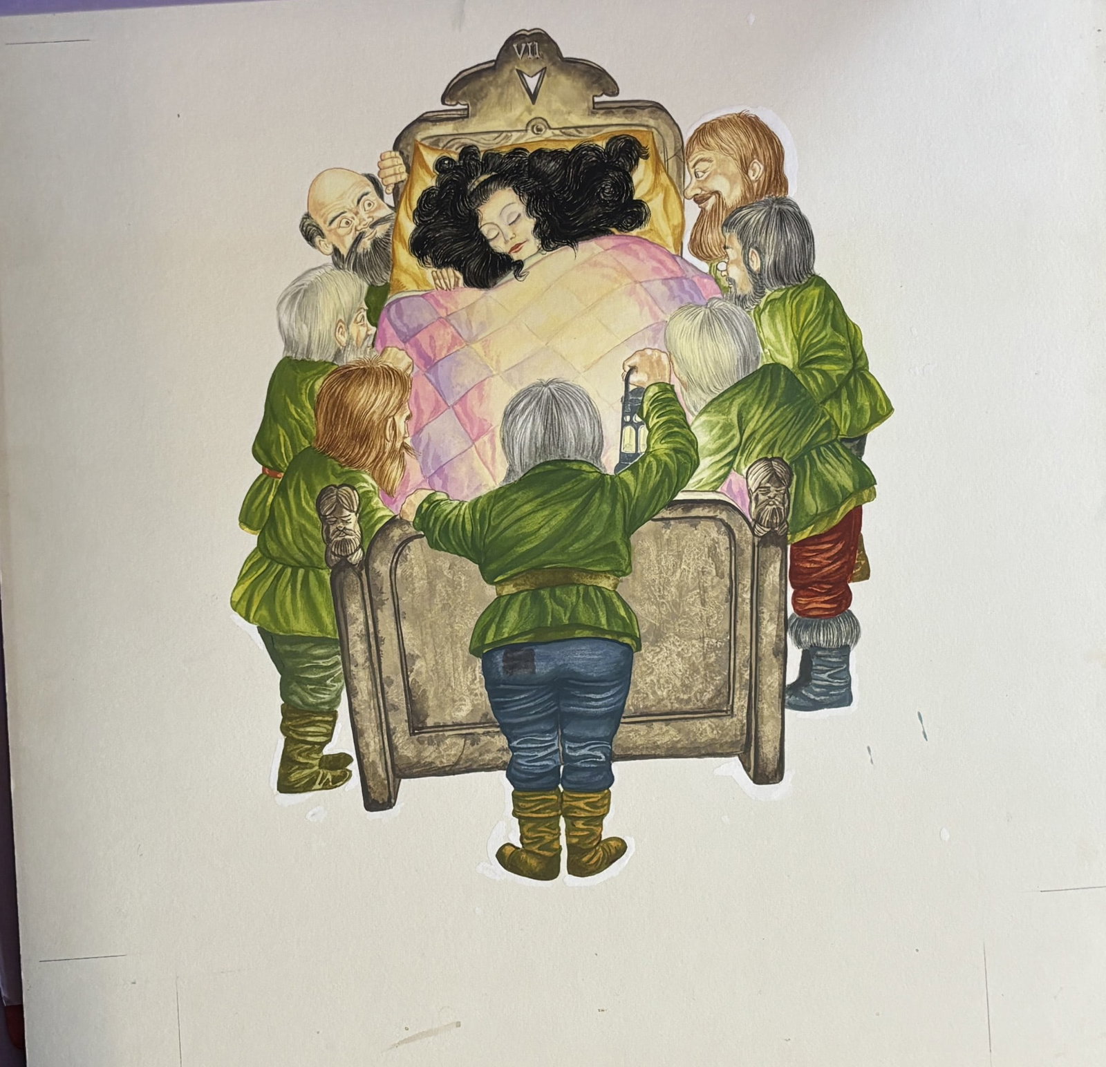 Snow White Original Vintage 1970's Book Artwork & COA & Copy of Page Free Post In UK: Title: Snow White Original Vintage 1970's Book Artwork & COA & Copy of Page Free Post In UK Description: This is the original, hand painted artwork for this vintage classic printed in the