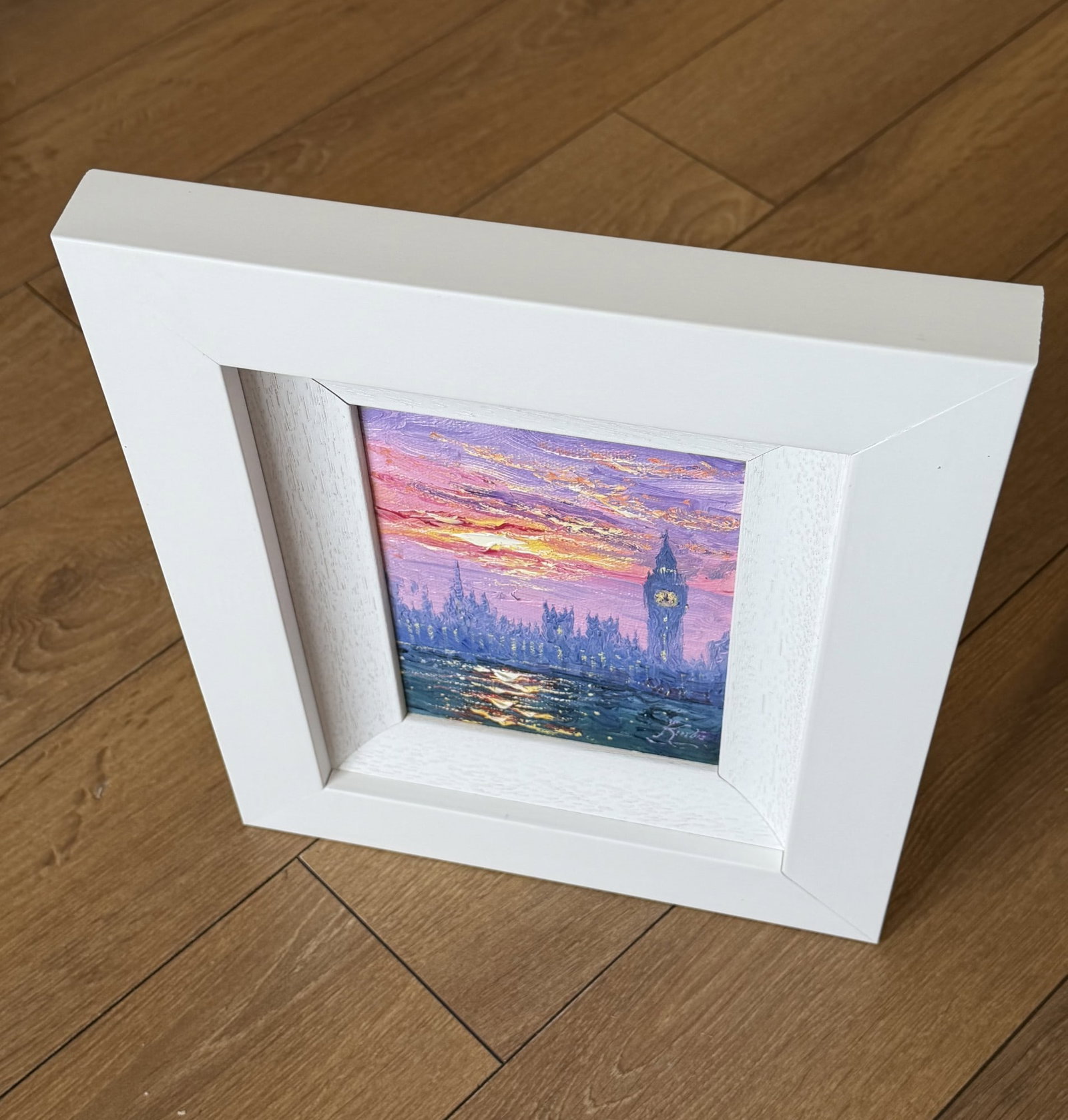 'Westminster Sparkle London' Original Oil Painting By Andrew Grant Curtis. Oil On Canvas - 6