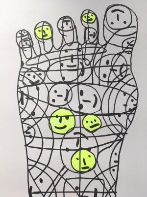 David Shrigley(b 1968)‘Complexity of the Foot’ Hand finished, Lithograph, Special Editio - 2