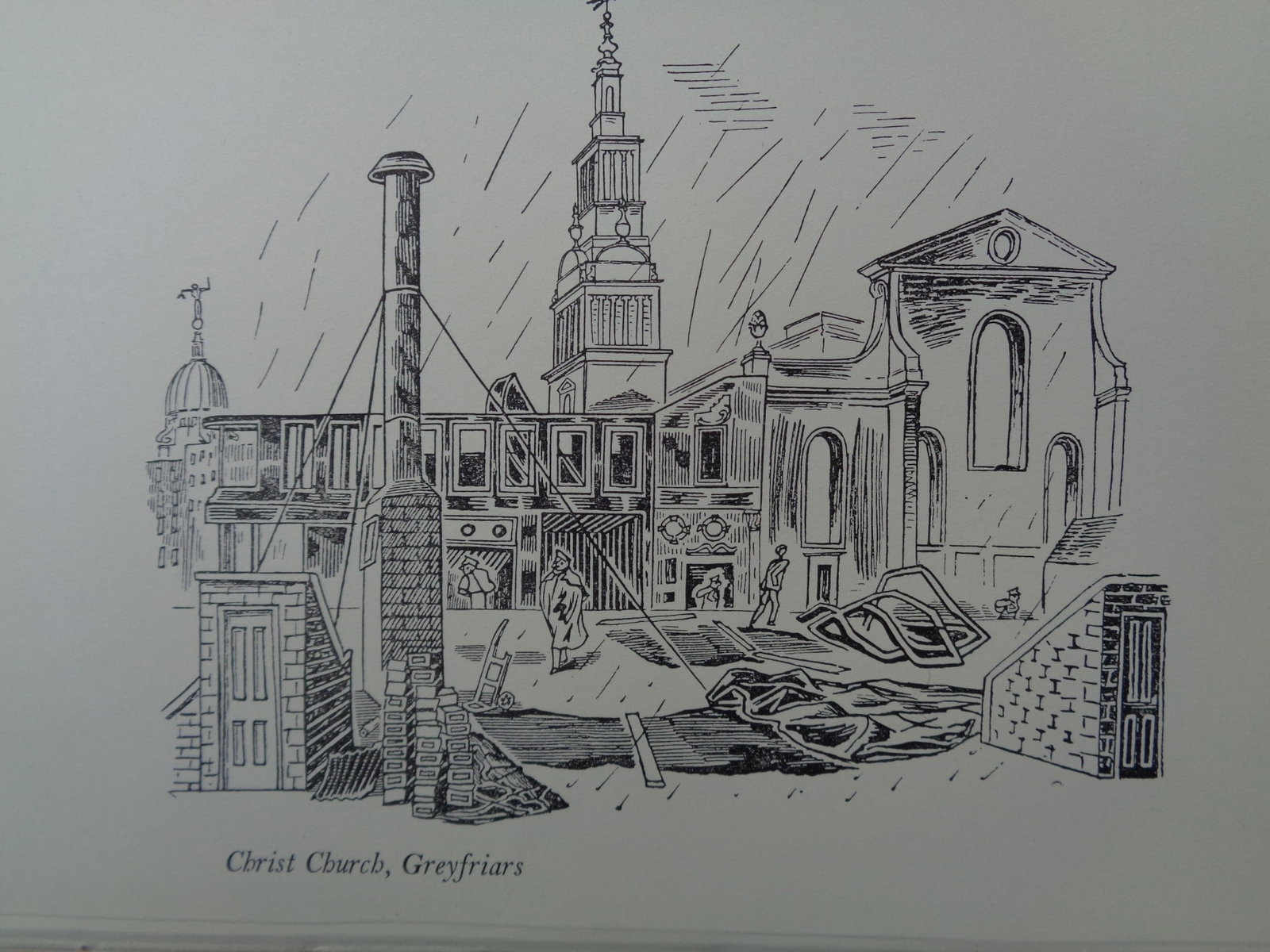 Edward Bawden CBE RA Original Vintage Historic Lithograph of London Historic Christchurch: Title: Edward Bawden CBE RA Original Vintage Historic Lithograph of London Historic Christchurch Description: This Vintage (1949) historic original Lithograph ( ie nothing printed on the back) was