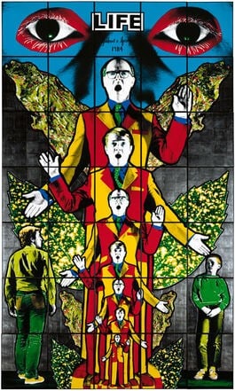 Gilbert & George (b.1943 & 42) ‘Life’, Offset Lithograph In Vibrant Colours, Open Editio (1 of 1)