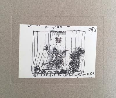 Lucian Freud (1922-2011) 'Encore' Theatrical Hand Drawn Sketch, Momart, Offset lithograph, 2003 - 2