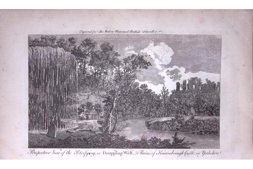 Dropping Well Knaresborough Yorkshire Rare 247-Year-Old Antique Copperplate Engraving -14-TR: Title: Dropping Well Knaresborough Yorkshire Rare 247-Year-Old Antique Copperplate Engraving -14-TR Description: This Antique 247-Year-Old Was Removed from an Edition Of. The Modern