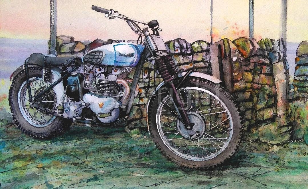 Triumph Twin Trials Bike Motorbike Large Metal Wall Art: Title: Triumph Twin Trials Bike Motorbike Large Metal Wall Art Description: ★ Approx Size 12” x 8” (Inches) 300 x 200 (mm). ★ Our Metal Art Design Comes with Rounded Corners