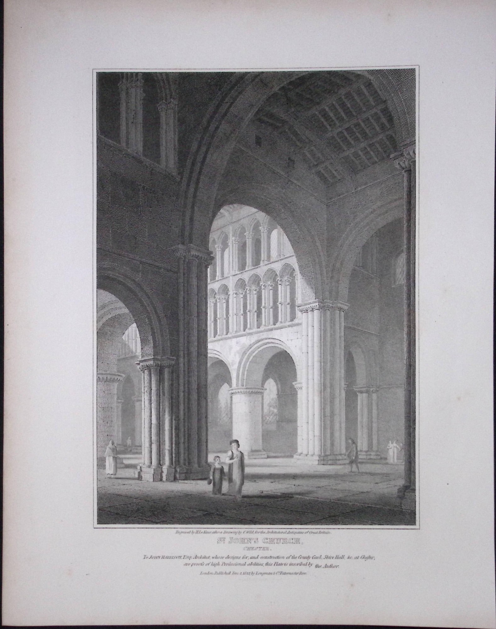 St John’s Church Chester 190 Years-Old Rare John Britton Antique Steel Engraving-73: Title: St John’s Church Chester 190 Years-Old Rare John Britton Antique Steel Engraving-73 Description: This 191 Years-Old Steel Engraved Plate Has Been Removed from an Antique Edition of. John