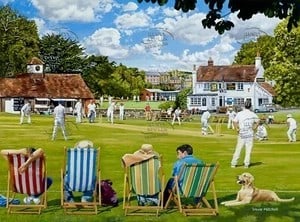 British Summer Rural Village Cricket Match The Locals In Action Metal Wall Art: Title: British Summer Rural Village Cricket Match The Locals In Action Metal Wall Art Description: ★ Approx Size 12” x 8” (Inches) 300 x 200 (mm). ★ Our Metal Art Design Comes