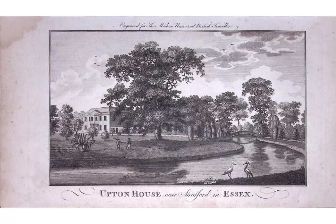 Upton House Stratford Rare Large 247-Year-Old Antique Copperplate Engraving-64-TR: Title: Upton House Stratford Rare Large 247-Year-Old Antique Copperplate Engraving-64-TR Description: This Antique 247-Year-Old Was Removed from an Edition Of. The Modern Univ