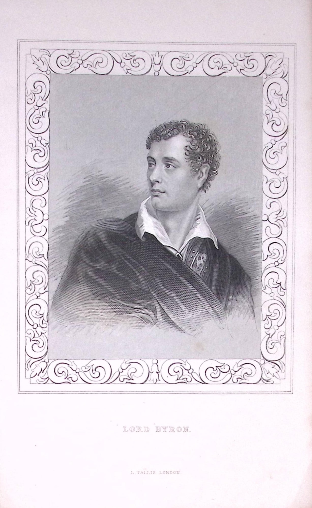 Lord Byron Portrait Antique 180 Years-Old Copper Plate Print-114: Title: Lord Byron Portrait Antique 180 Years-Old Copper Plate Print-114 Description: This Antique Copper Plate Engraving Has Been Removed from an Antique Edition of. Thomas Dugdale Curiosities