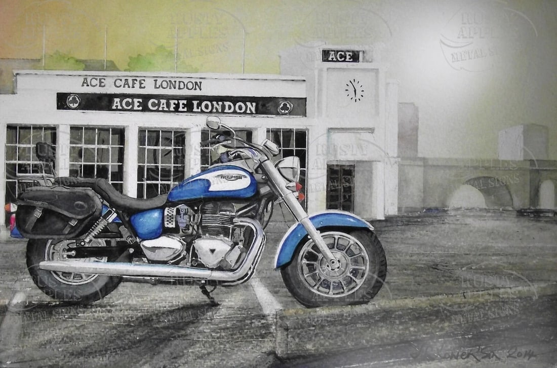 2012 Triumph America Iconic Motorbike Metal Wall Art: Title: 2012 Triumph America Iconic Motorbike Metal Wall Art Description: ★ Approx Size 8” x 6” (Inches) 200 x 150 (mm). ★ Our Metal Art Design Comes with Rounded Corners and