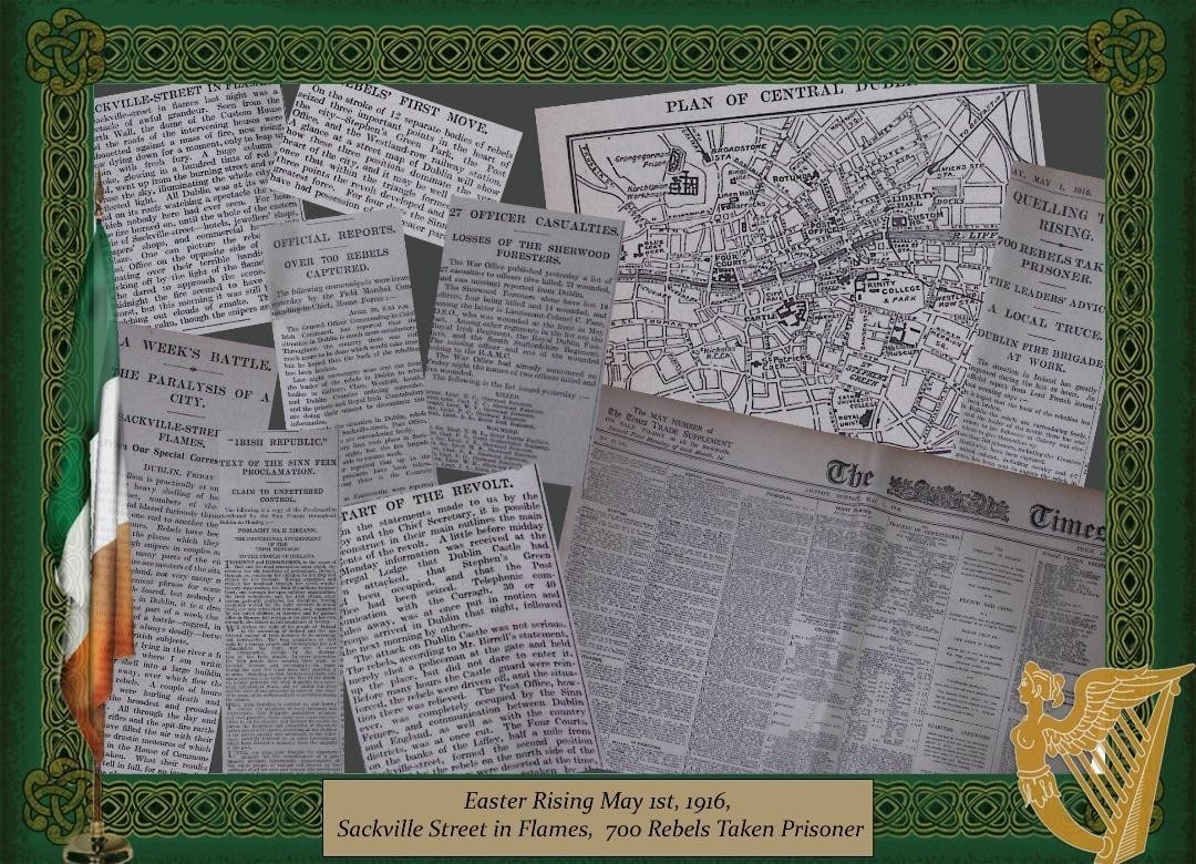 Easter Rising 1916 Rare Complete Newspaper False Reports Connolly Killed & Pearse Injured.: Title: Easter Rising 1916 Rare Complete Newspaper False Reports Connolly Killed & Pearse Injured. Description: Easter Rising 1916 Rare Complete Newspaper False Reports Connolly Killed &