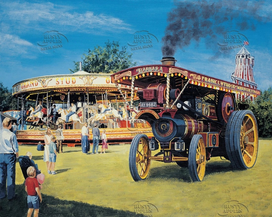 Burrell Showmans 1909 Fairground Locomotive 3093 ""Dreadnought"" Metal Wall Art: Title: Burrell Showmans 1909 Fairground Locomotive 3093 ""Dreadnought"" Metal Wall Art Description: ★ Approx Size 16” x 12” (Inches) 400 x 300 (mm). ★ Our Metal Art Design