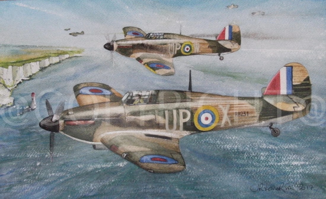 Pair Of Hawker Hurricanes Traveling Home WW2 RAF Metal Wall Art: Title: Pair Of Hawker Hurricanes Traveling Home WW2 RAF Metal Wall Art Description: ★ Approx Size 8” x 6” (Inches) 200 x 150 (mm). ★ Our Metal Art Design Comes with Rounded