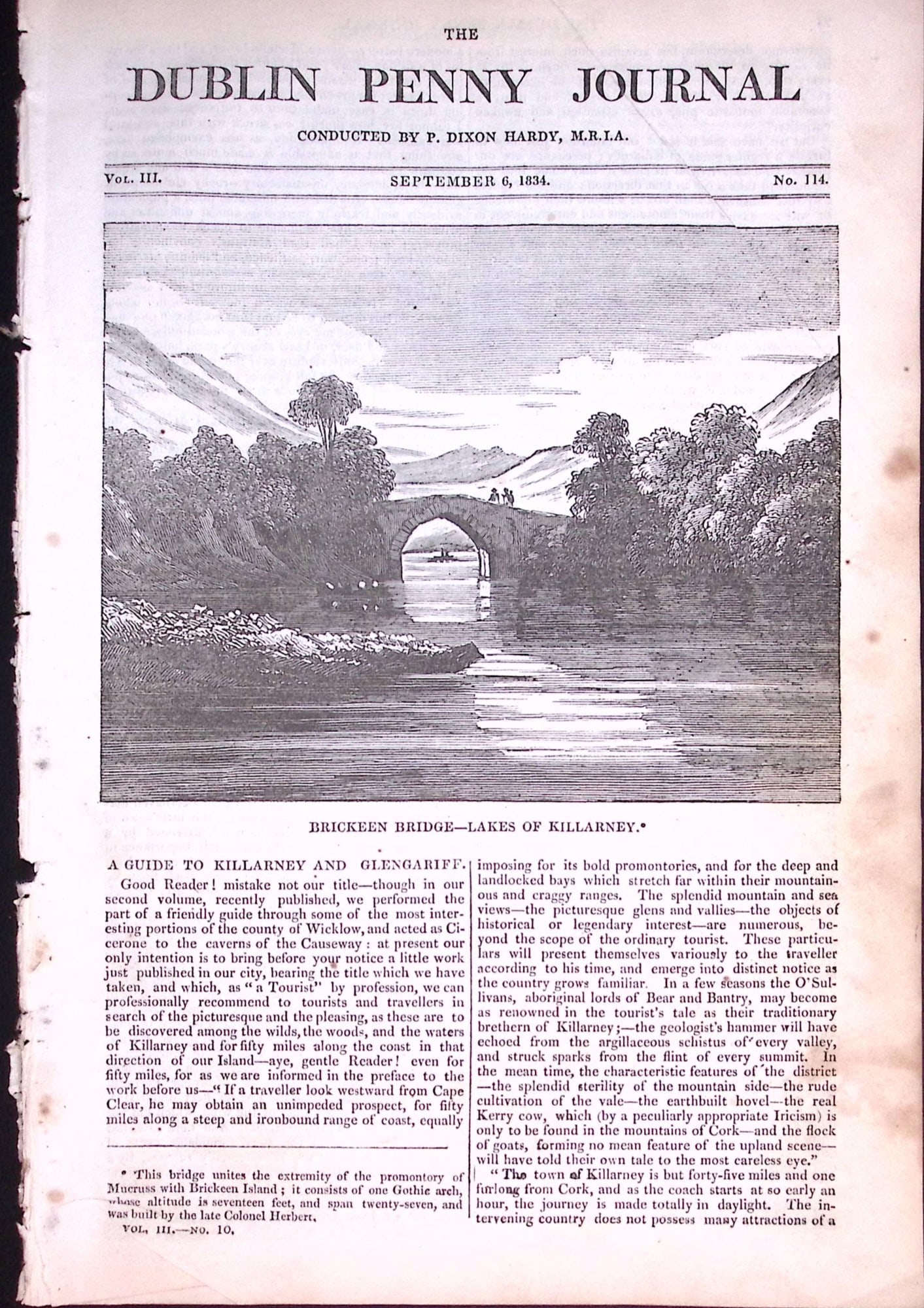 Dublin Journal 192 Years-Old Antique Newspaper Lakes of Killarney -68.: Title: Dublin Journal 192 Years-Old Antique Newspaper Lakes of Killarney -68. Description: Published Between 1832 and 1836 During the Reign of King William IV and is 194 Years-Old. This 8