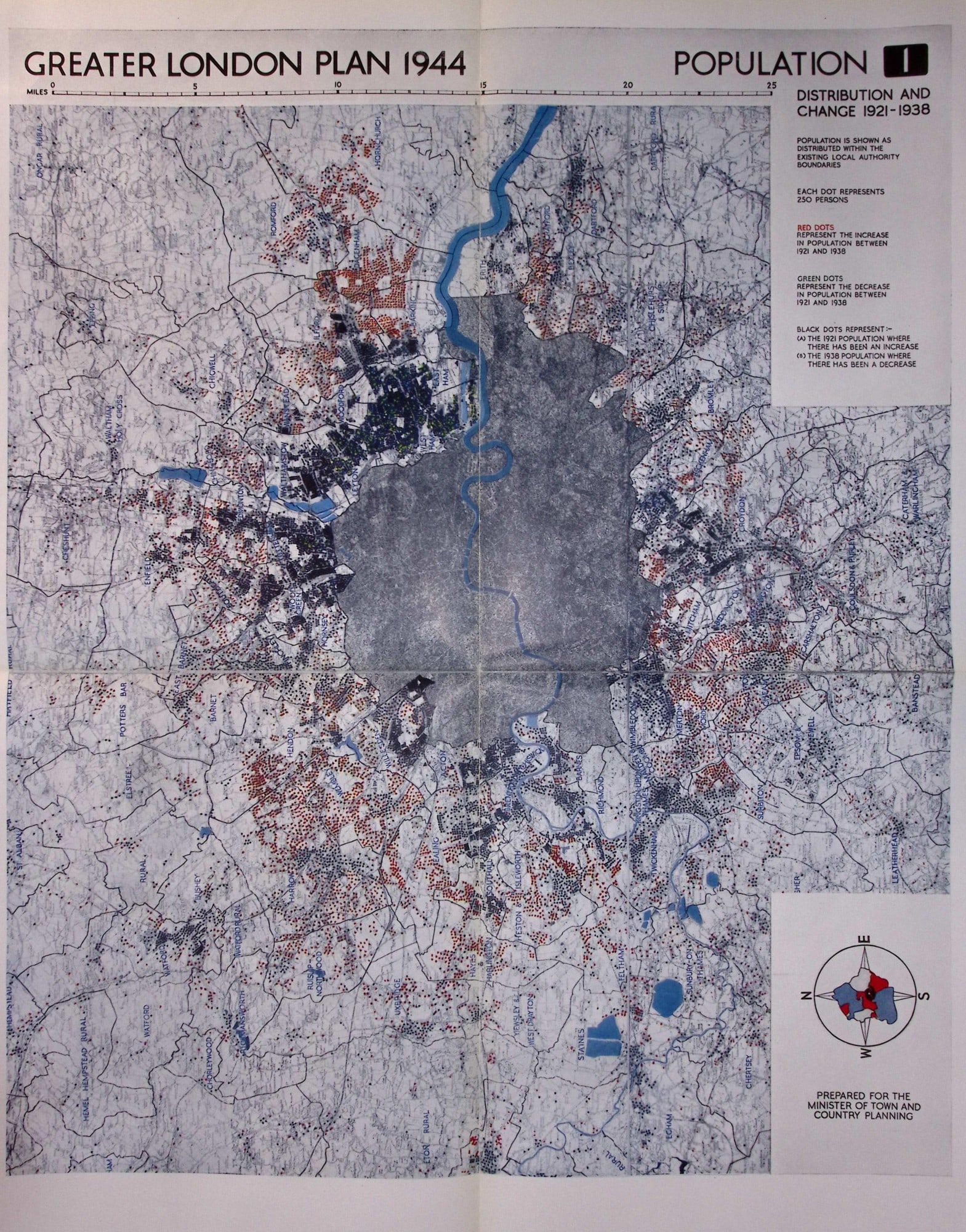 Original WW2 1944 Greater London Large Plan Showing Population by Abercrombie-1: Title: Original WW2 1944 Greater London Large Plan Showing Population by Abercrombie-1 Description: Original WW2 1944 Greater London Large Plan Showing Population by Abercrombie-1. Good C