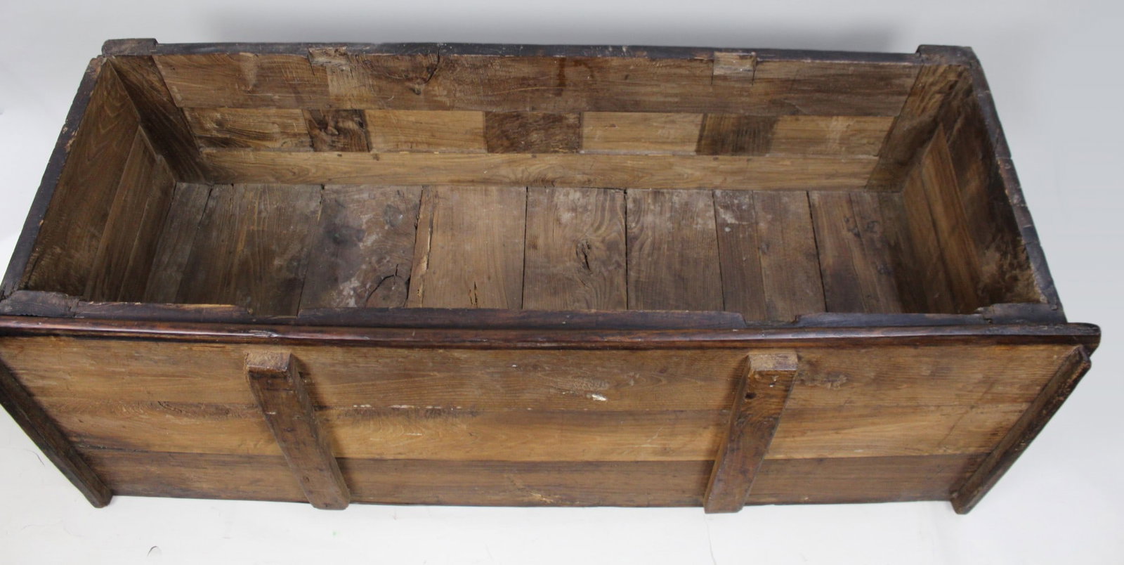 Antique 18th Century French Provincial Oak Coffer Chest - 3