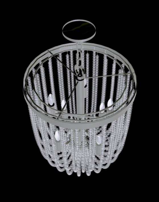Contemporary Polished Nickel and Crystal Chandelier by Hudson Valley Lighting - 10