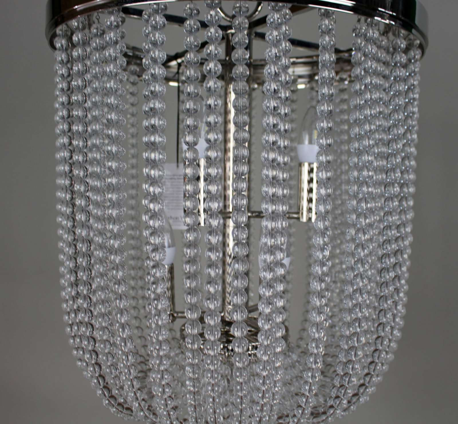 Contemporary Polished Nickel and Crystal Chandelier by Hudson Valley Lighting - 3