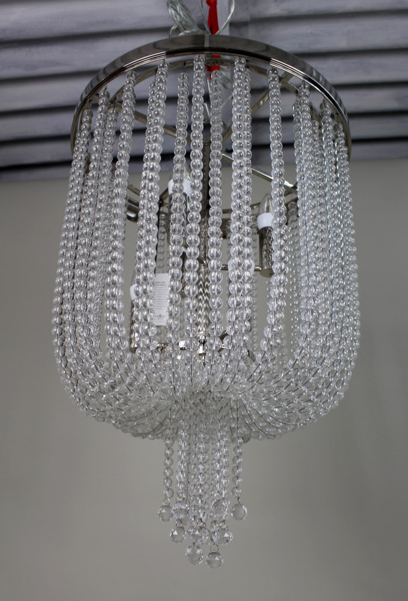 Contemporary Polished Nickel and Crystal Chandelier by Hudson Valley Lighting - 4