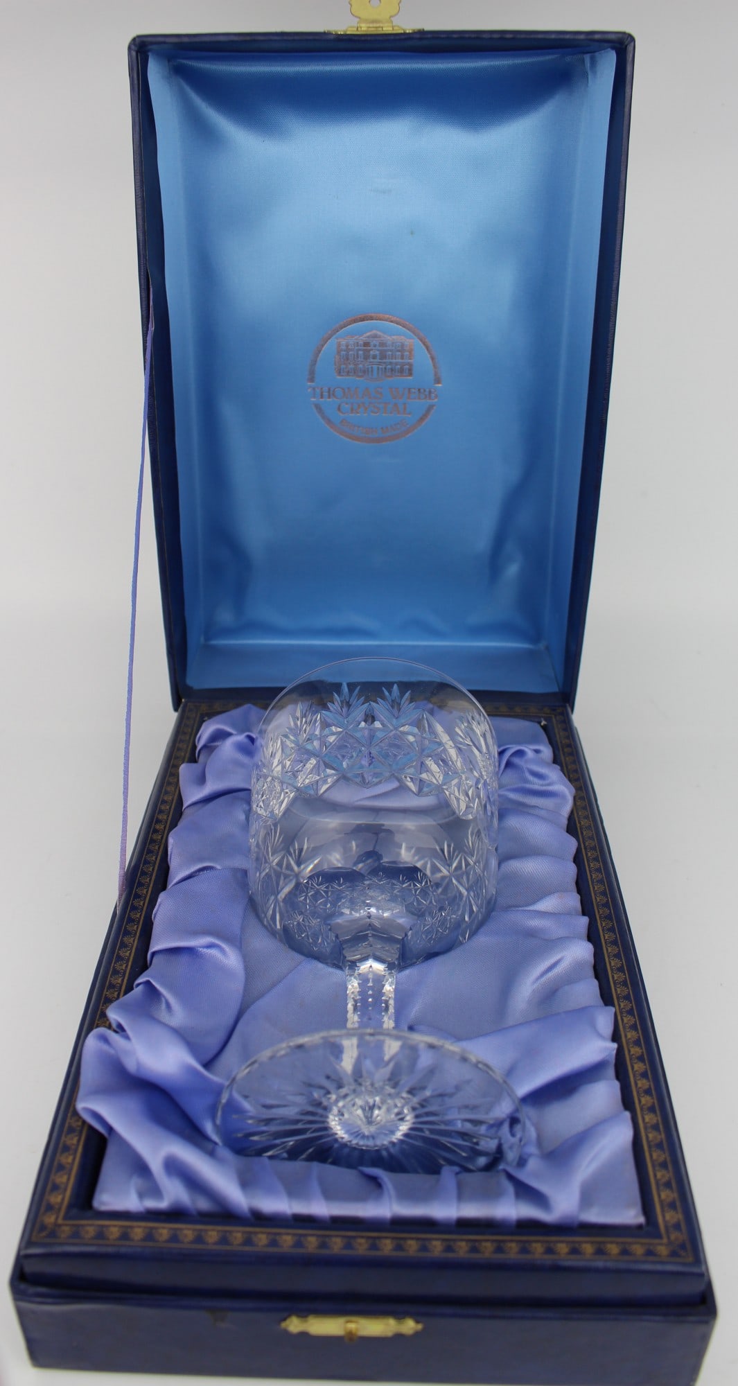Vintage Thomas Webb Crystal Cut Glass Goblet (1 of 1)