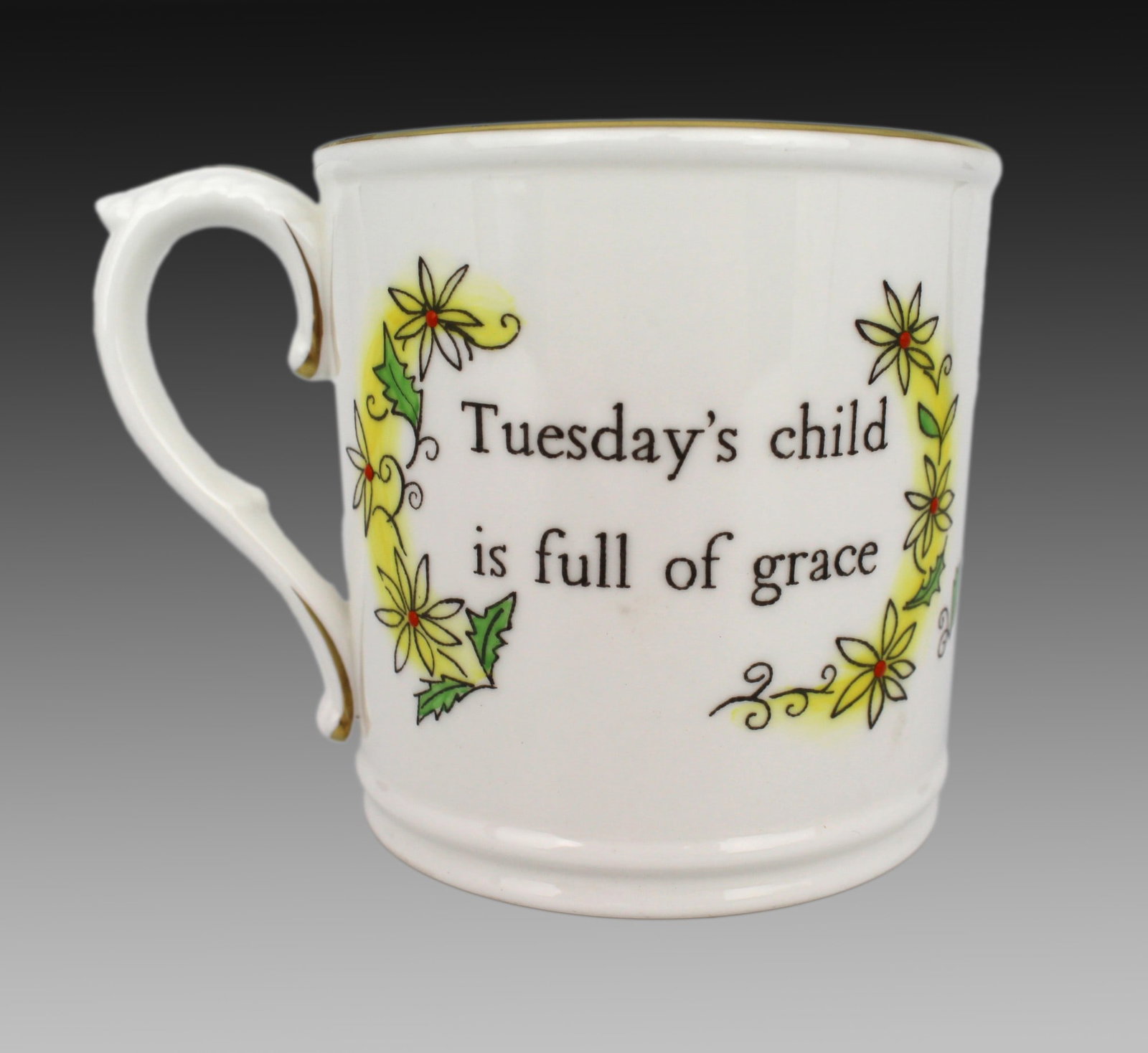 Pair of Royal Worcester “Days of the Week” Tankards - 2