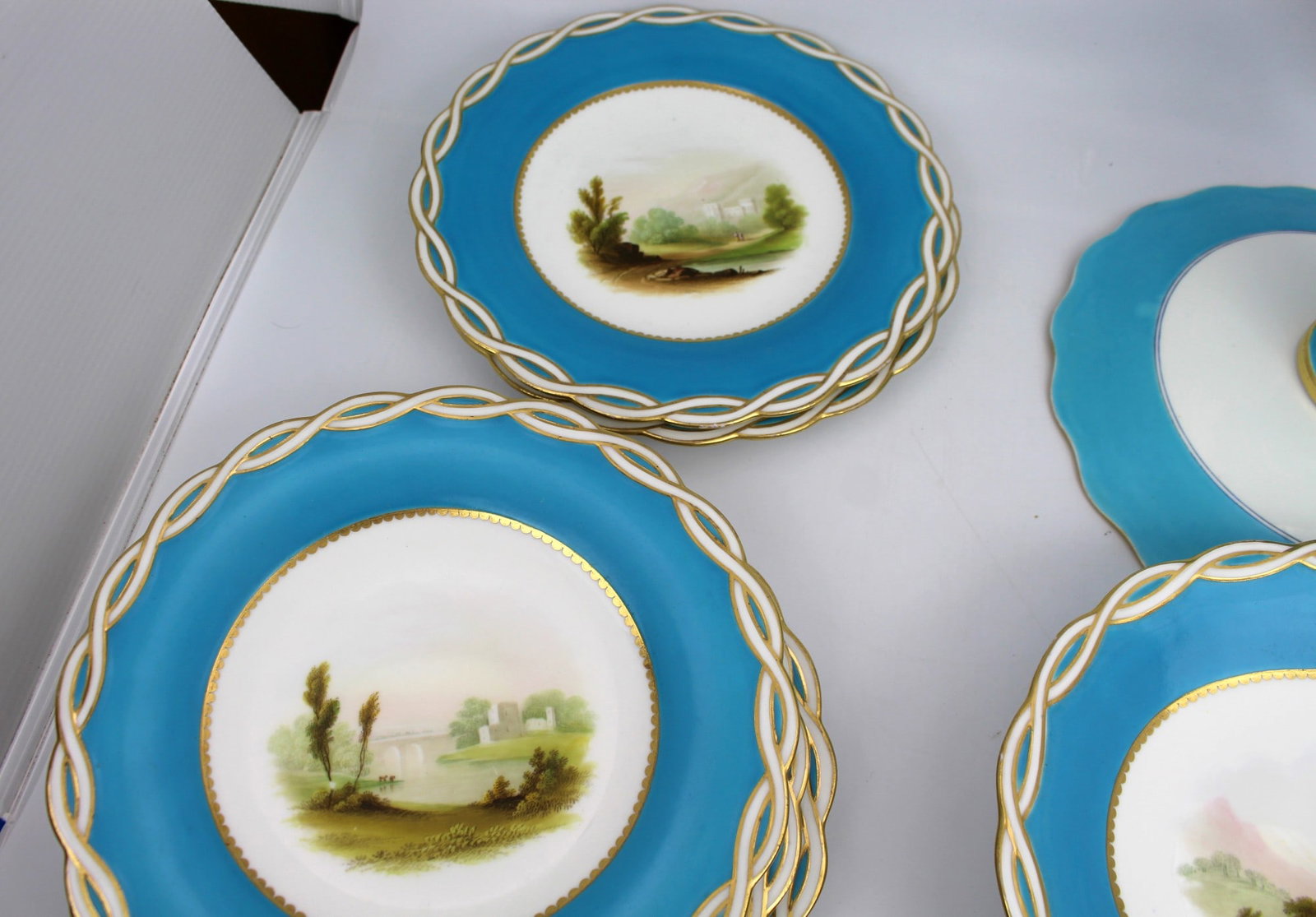 Antique Minton Victorian Porcelain Part Dessert Service - 13