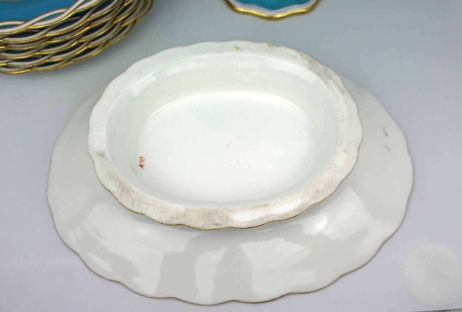 Antique Minton Victorian Porcelain Part Dessert Service - 7