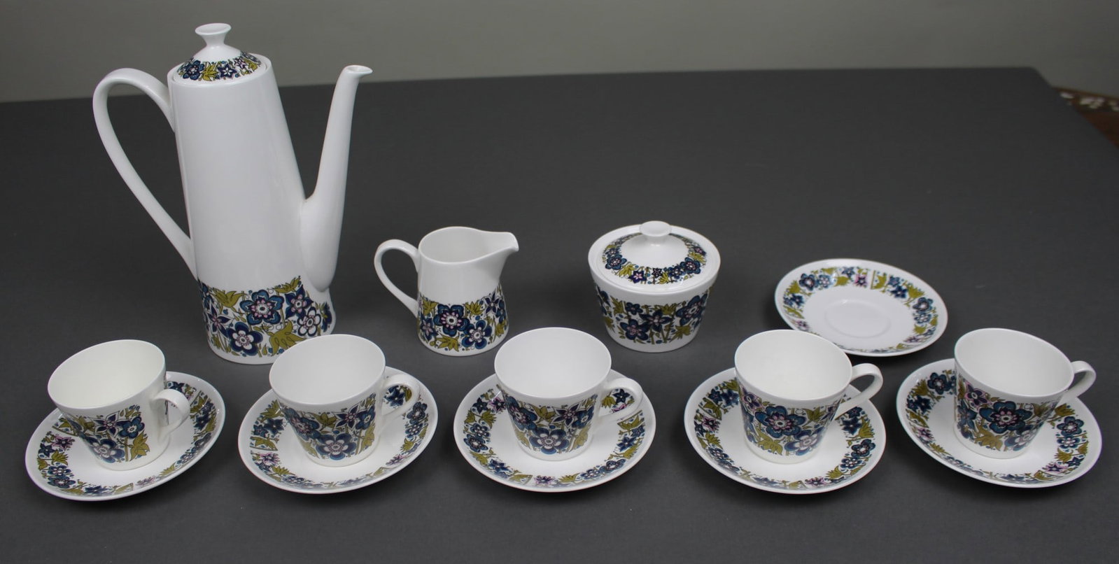 Vintage Royal Tuscan “Nocturne” Fine Bone China Coffee Service (1 of 1)
