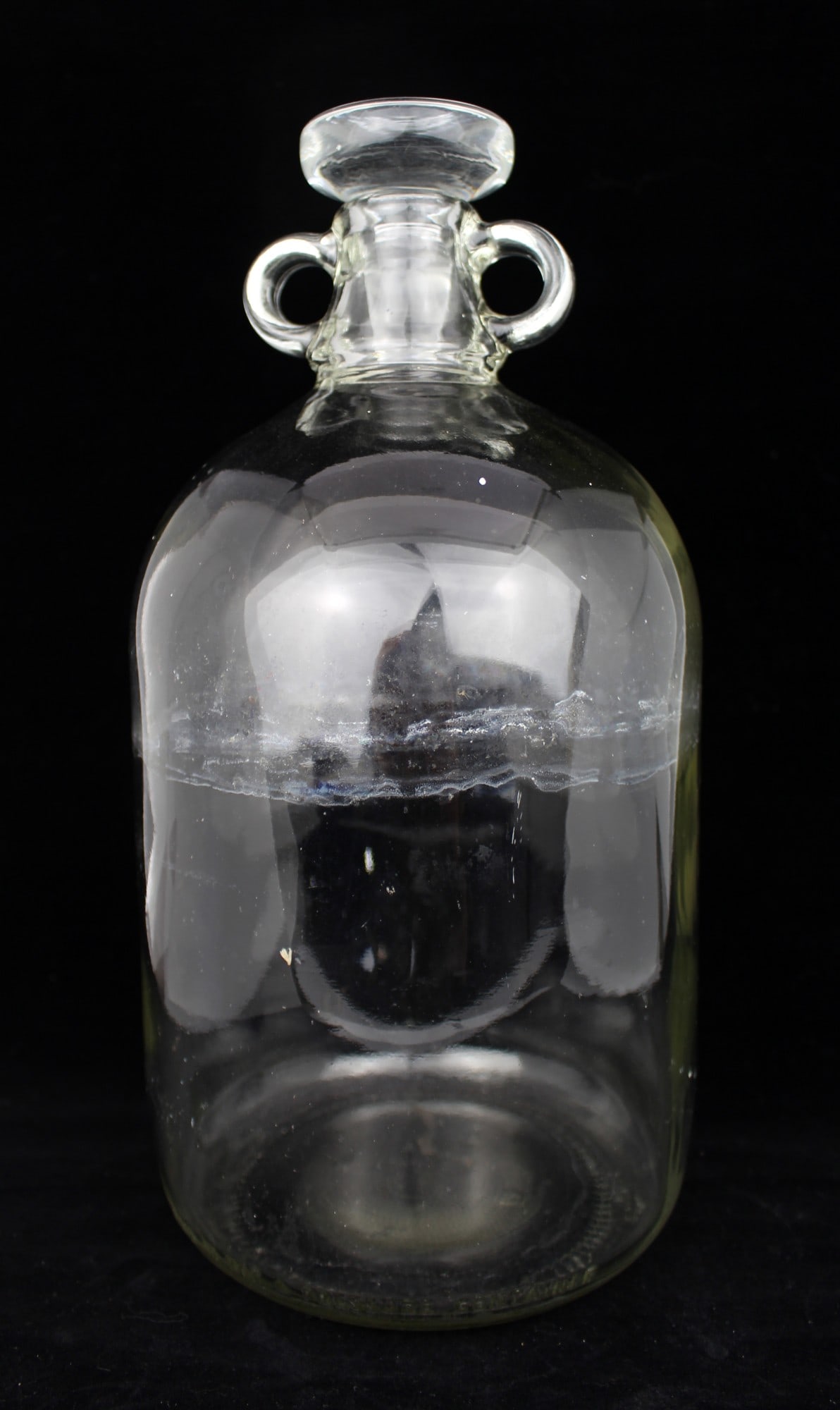 Large Vintage Glass Laboratory Winchester Bottle with Stopper (1 of 1)