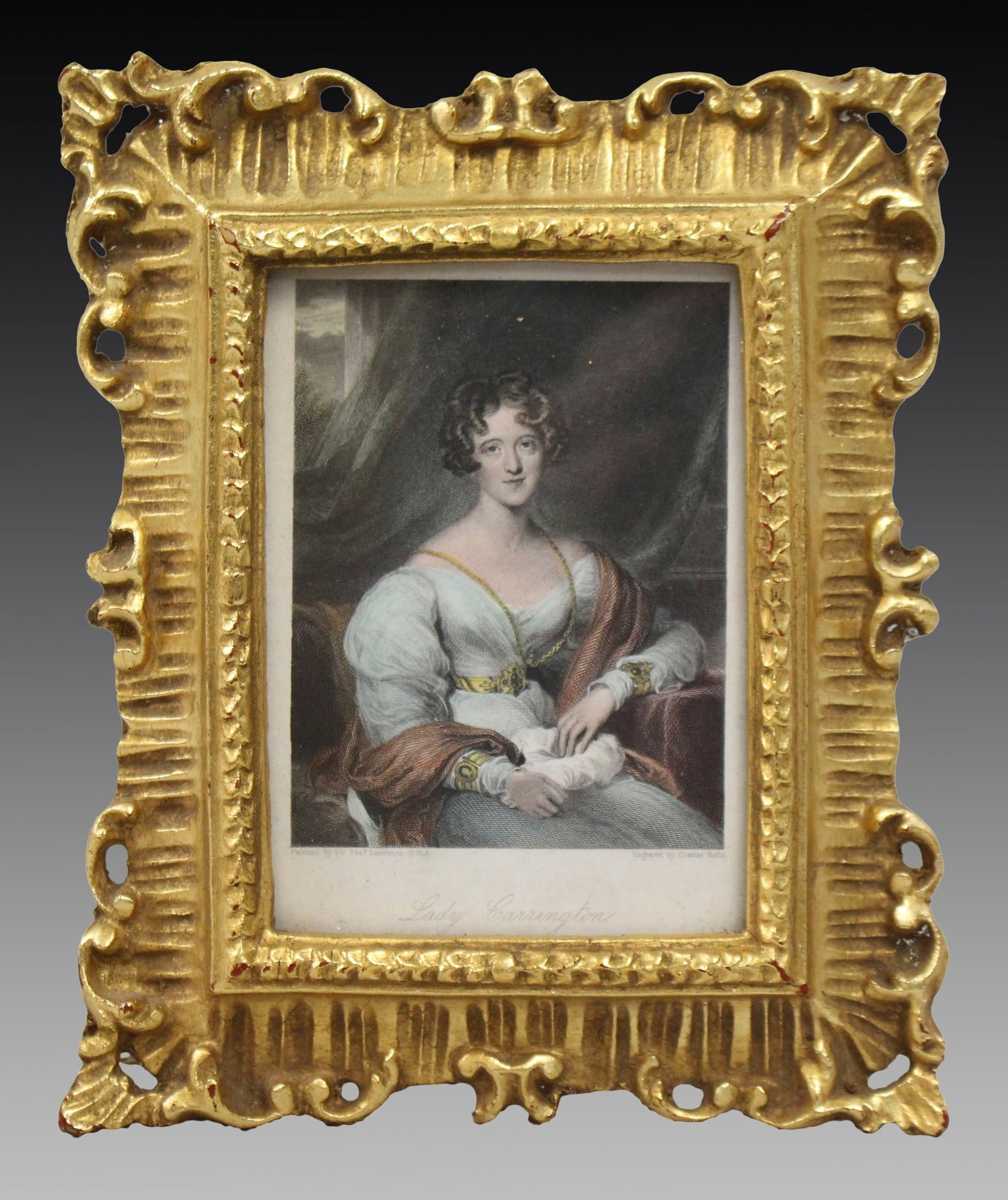 Early 19th Century Coloured Mezzotint in Gilt Frame (1 of 1)
