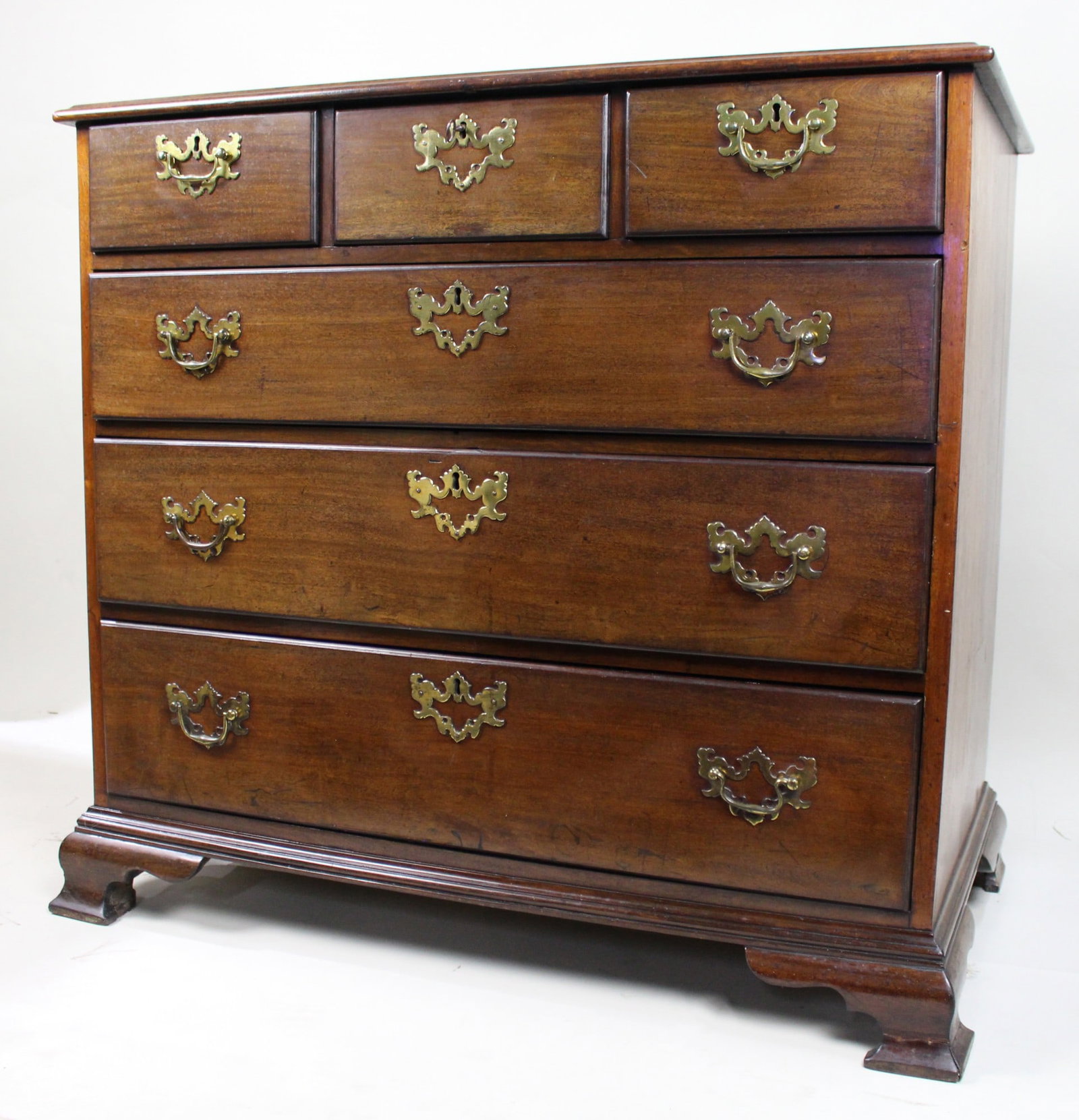 Antique 18th c. George III Mahogany Chest of Drawers (1 of 2)