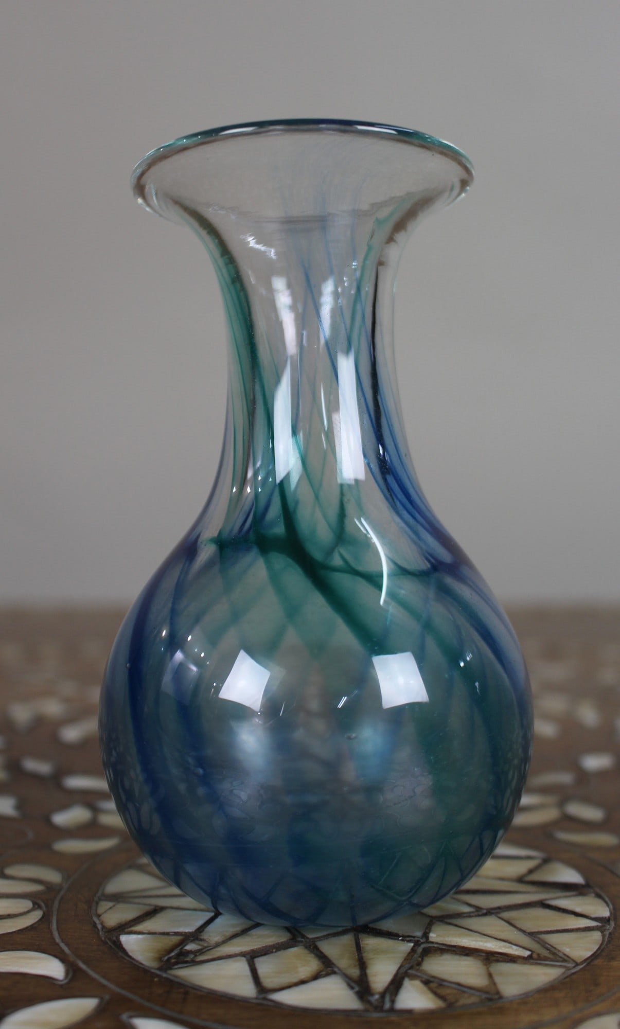 Vintage Hand-Blown Art Glass Bud Vase (1 of 1)