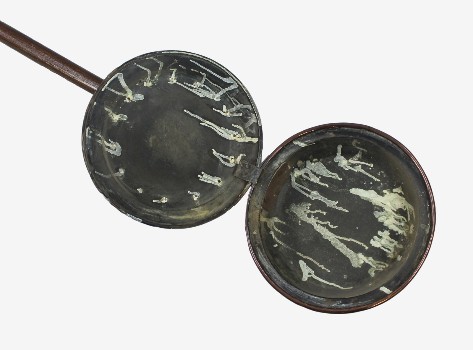 Long Copper Wooden Warming Pan - 3