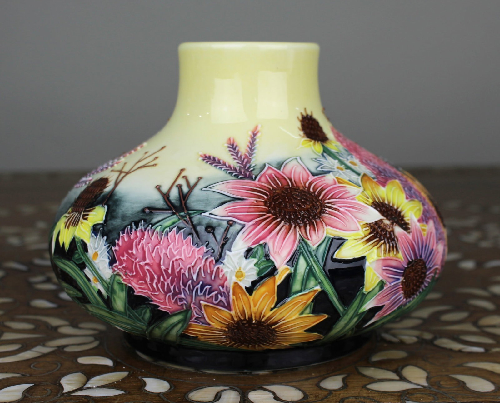 Old Tupton Ware Hand-Painted Floral Vase (1 of 4)
