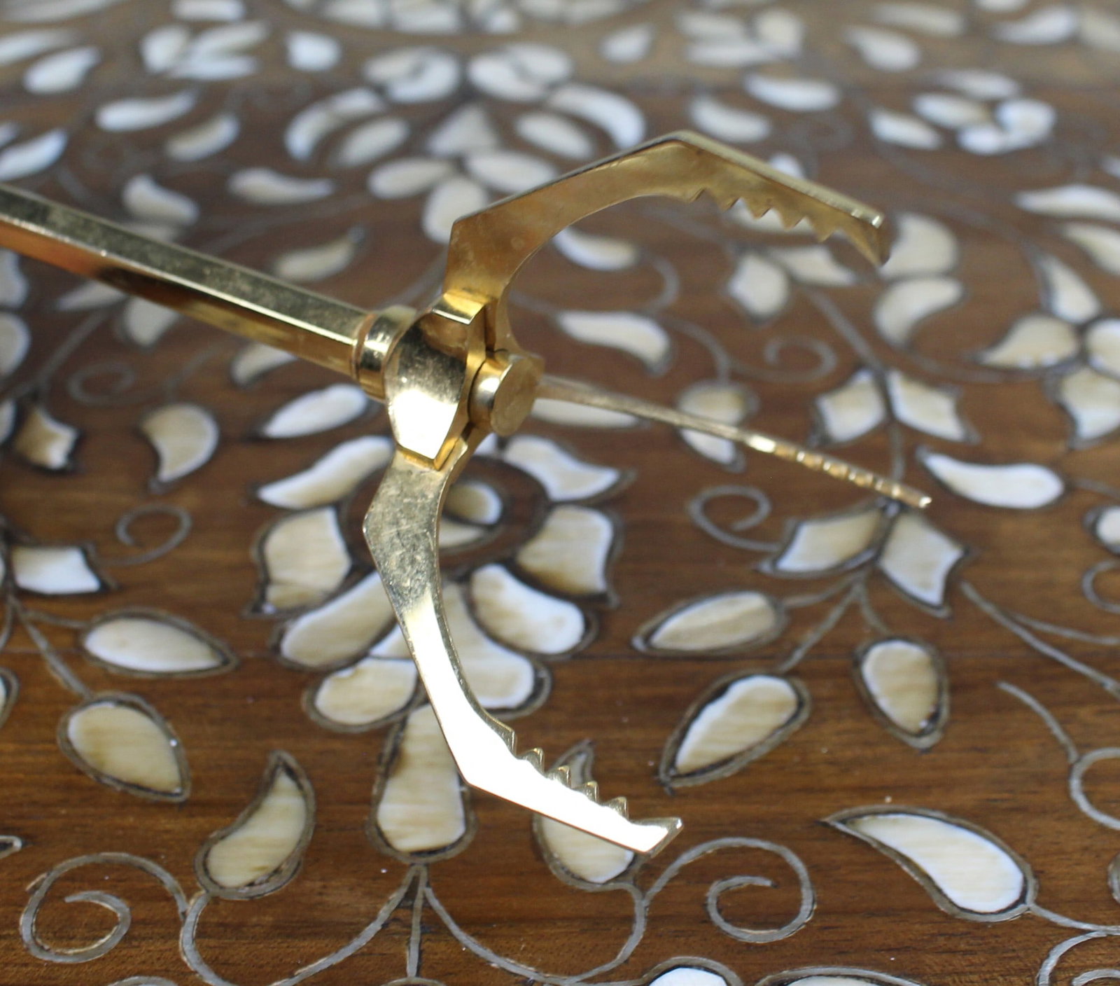 Vintage French Gold Plated Spring Action Sugar/Olive/Ice Nips - 2