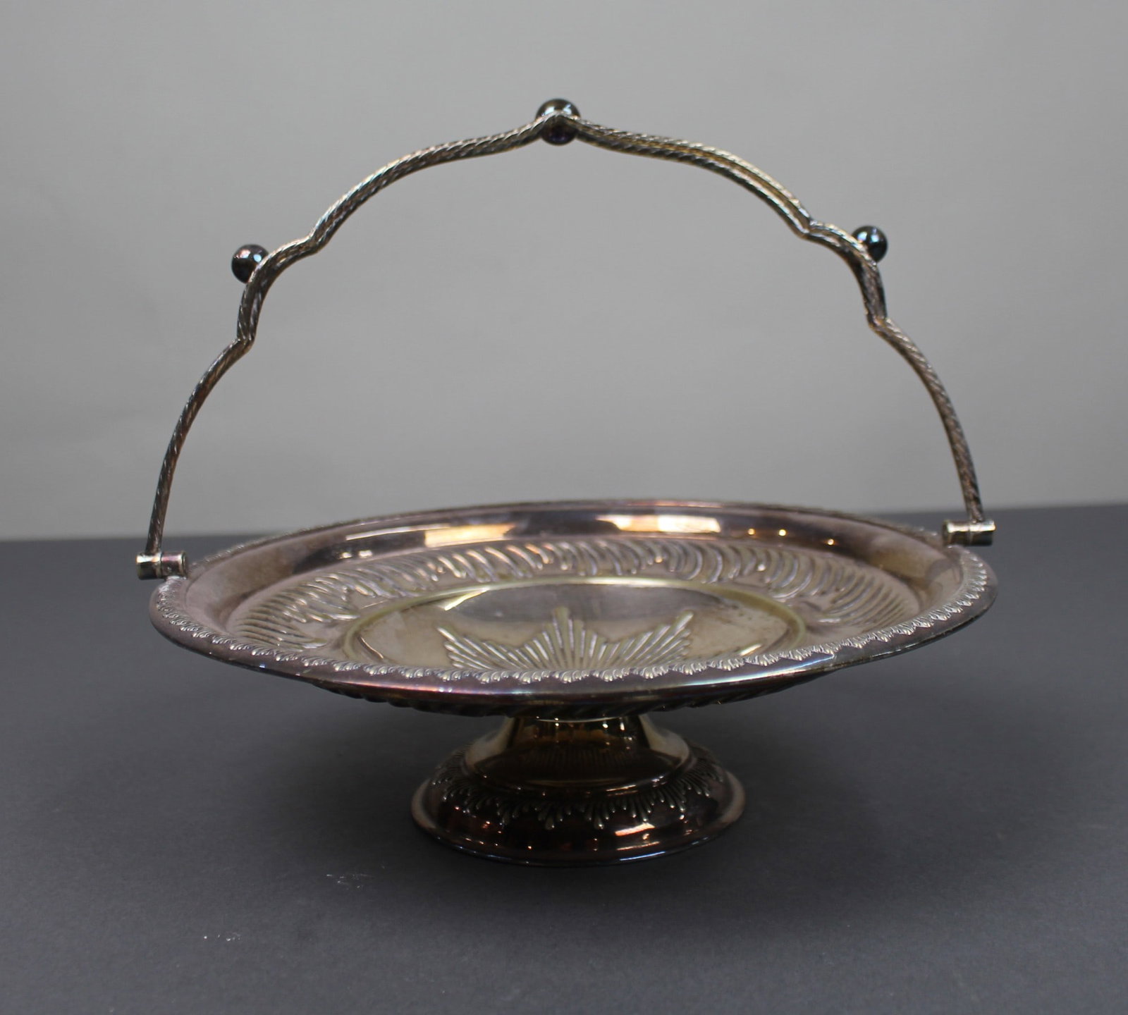 Silver Plated Handled Basket: Title: Silver Plated Handled Basket Description: Silver Plated Handled Basket Condition: Used Delivery option: Collection & Delivery Location: WR1 Category: Antiques
