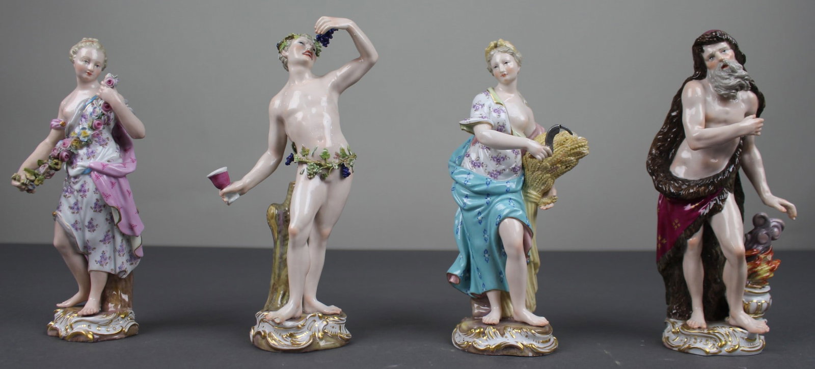 Set of 19th Century Meissen Porcelain Figurines – The Four Seasons (1 of 1)