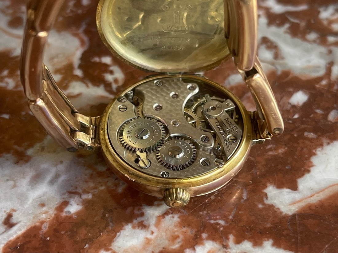 Early Rolex Wilsdorf & Davis 9ct Gold Bracelet Wristwatch, c.1919 - 3