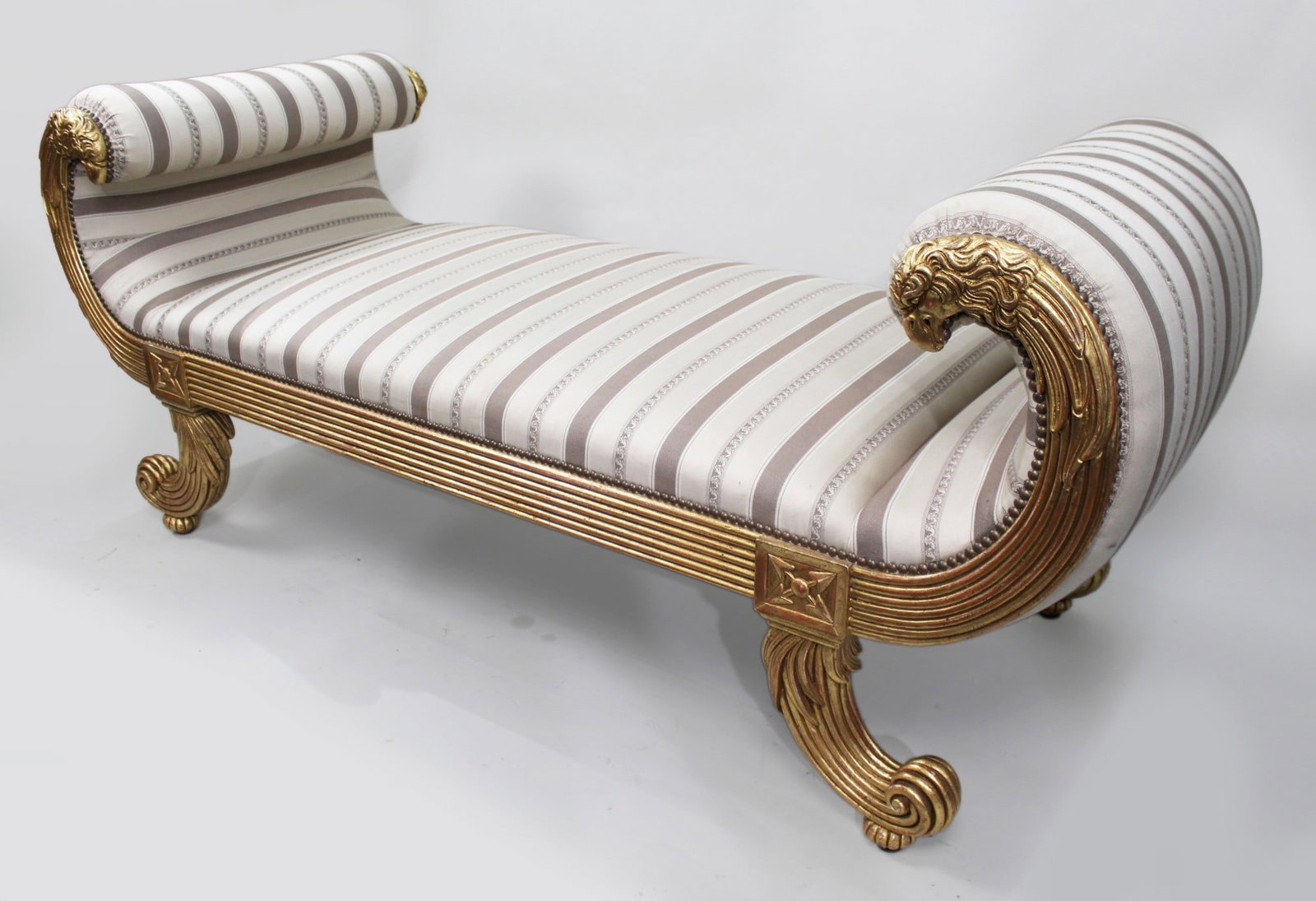 Fine Empire Style Giltwood Window Seat Banquette by Charles-Emile Moinat - 2