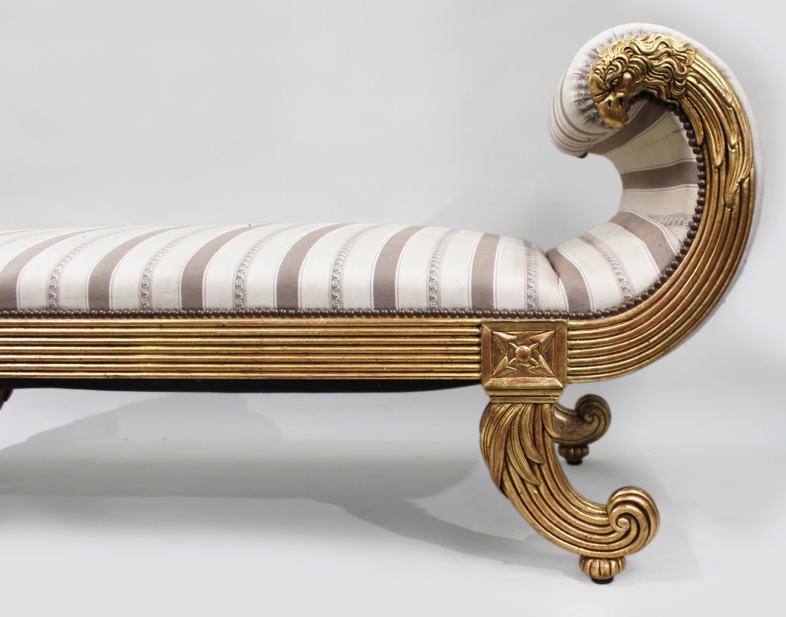 Fine Empire Style Giltwood Window Seat Banquette by Charles-Emile Moinat - 3