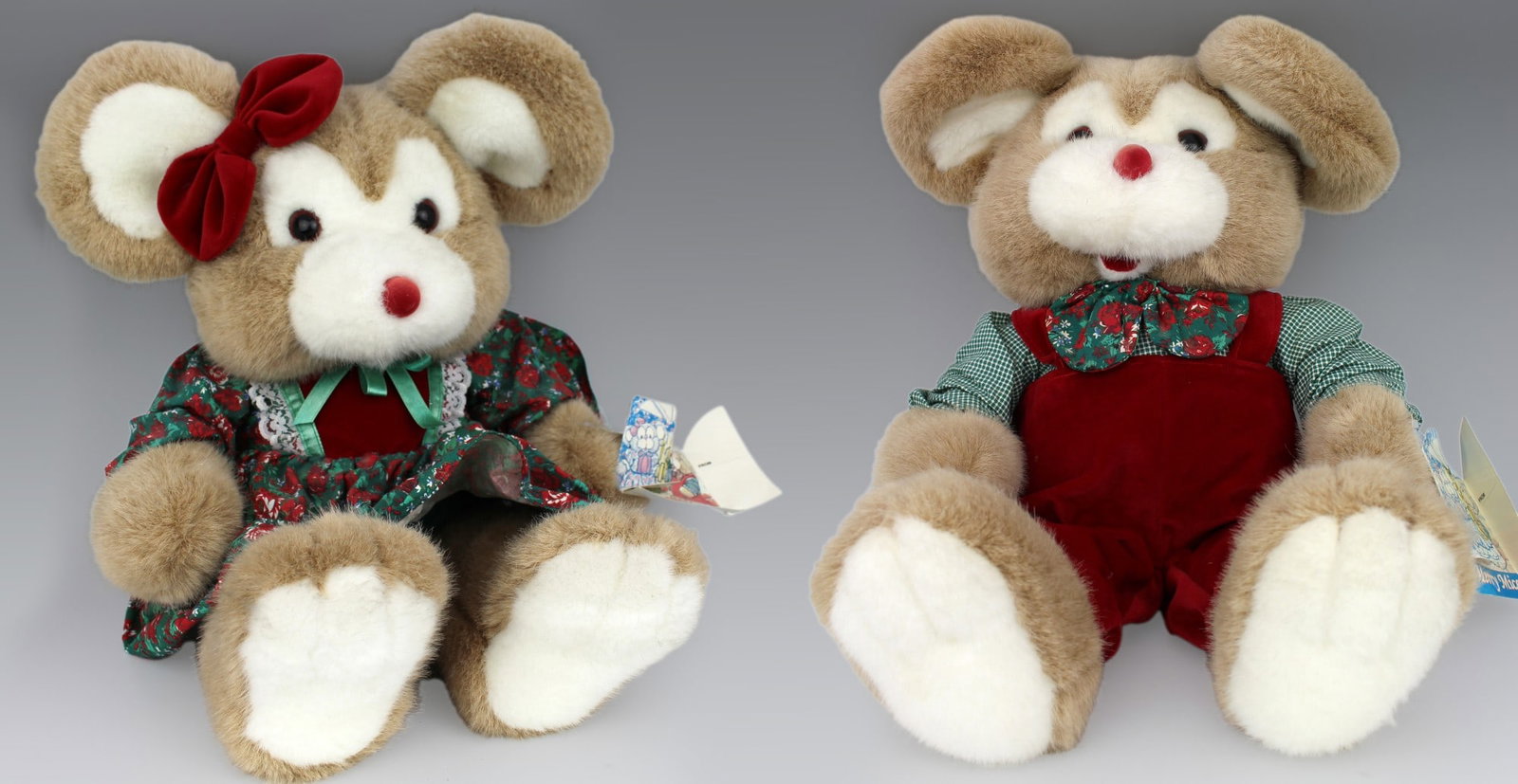 Pair of Vintage Commonwealth Toys Merry Mice (1 of 1)