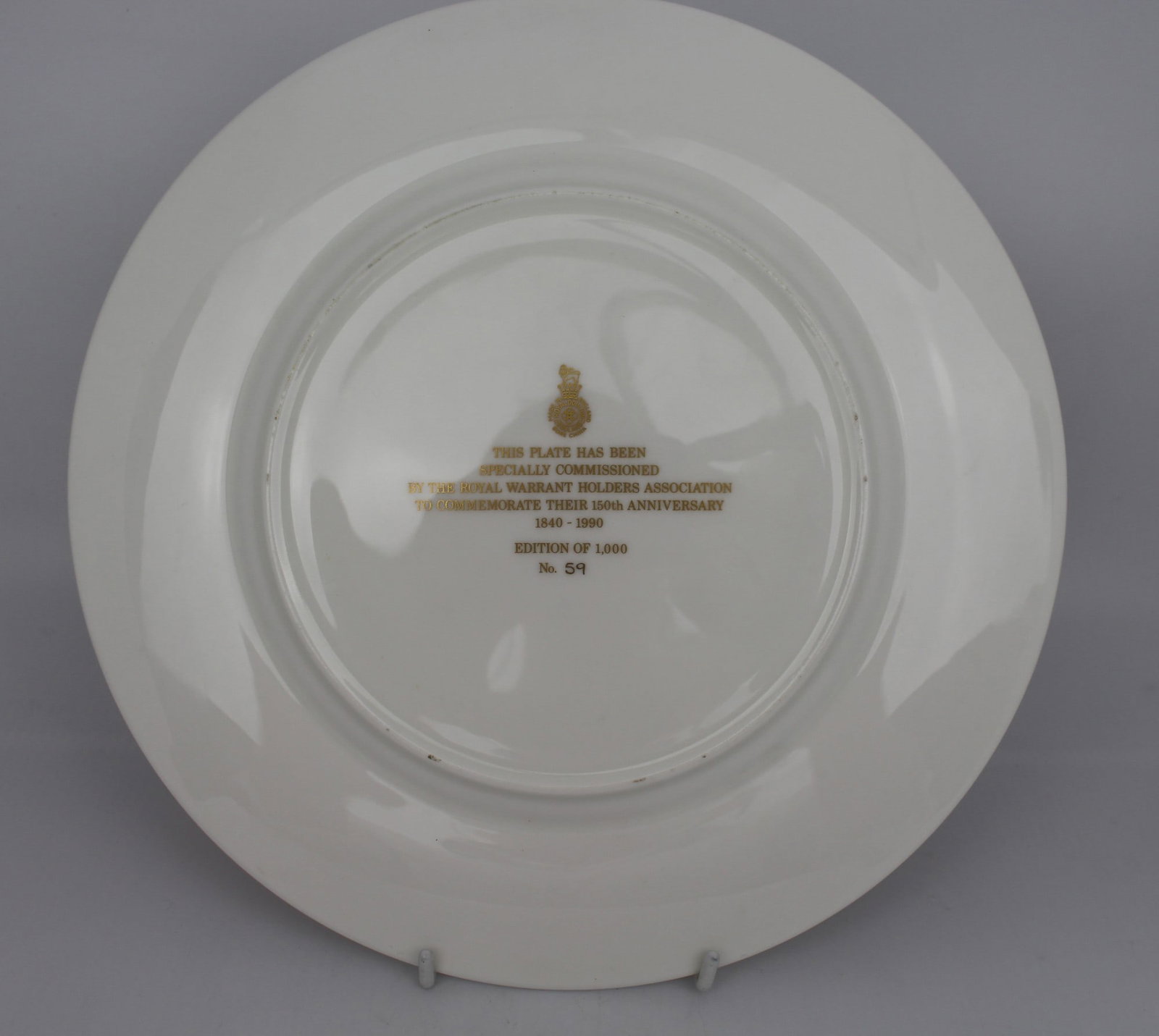 Royal Worcester Royal Warrant Cabinet Plate - 3