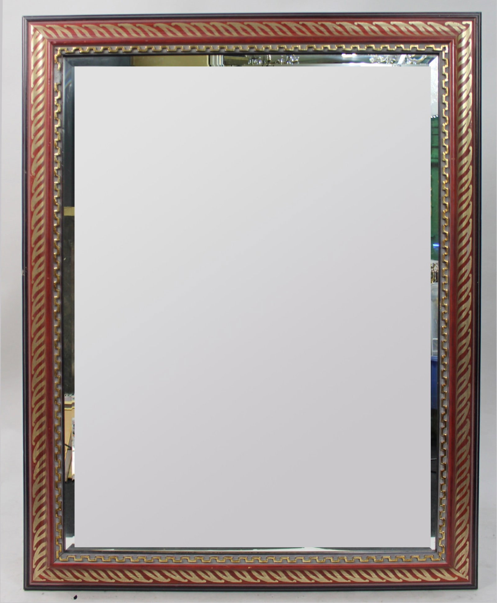 Large Decorative Bevelled Mirror (1 of 1)