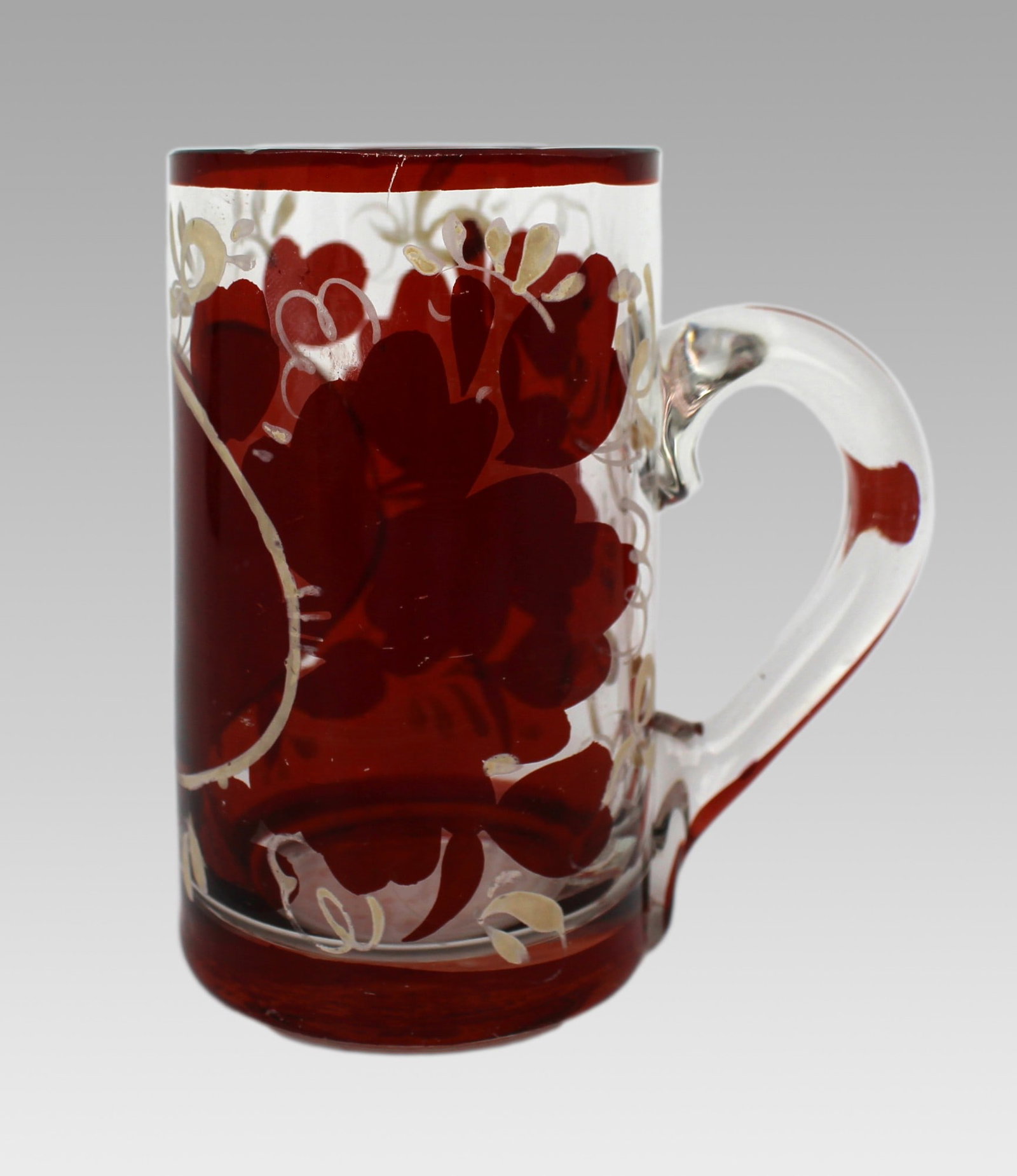 Antique Early 19th Century English Glass Tankard: Title: Antique Early 19th Century English Glass Tankard Description: Antique Early 19th Century English Glass Tankard This beautifully crafted English glass tankard dates from the early 19th century,