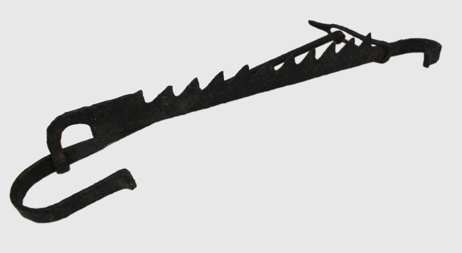 Antique Wrought Iron Chimney Trammel / Pot Hook: Title: Antique Wrought Iron Chimney Trammel / Pot Hook Description: Antique Wrought Iron Chimney Trammel / Pot Hook An early wrought iron adjustable chimney trammel, c.18th to early 19th century,