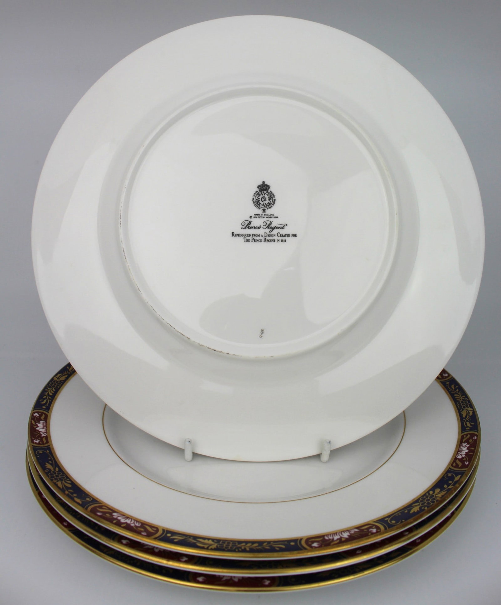 Collection of 8 Pieces of Royal Worcester Prince Regent - 8